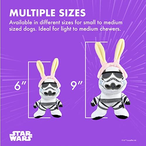 מלחמת הכוכבים חג הפסחא 9 StormTrooper Bunny Squeaker Pet Toy | 9 Squeaker Squeaker Paset